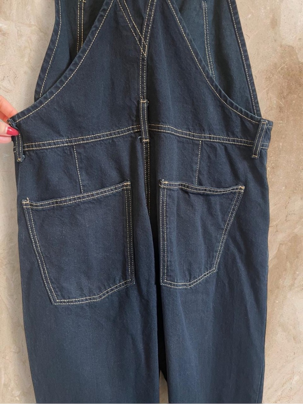We The Free Free People Ziggy Denim Overalls in Dark Wash Size Small - Picture 5 of 7